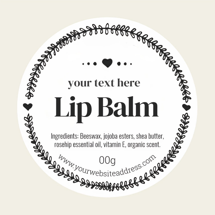 Lip Balm labels