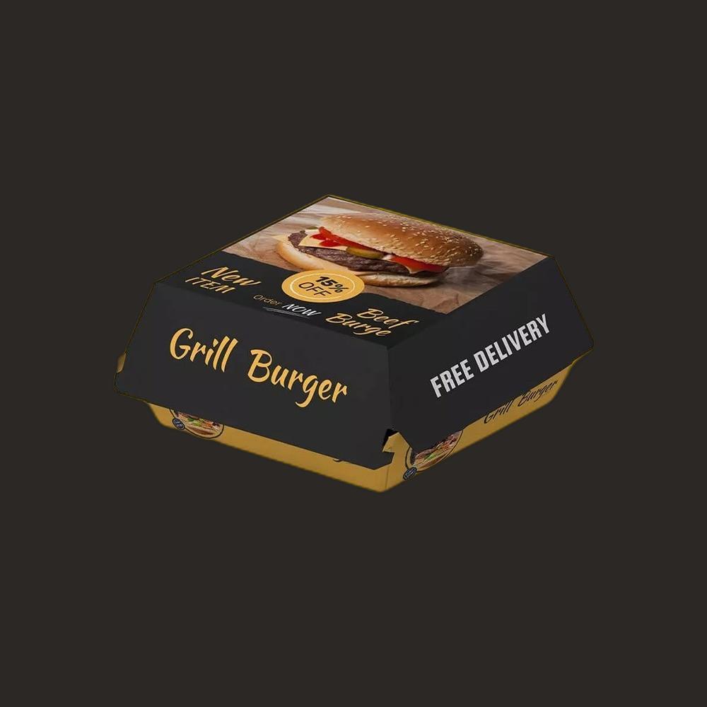 Cardboard Burger Box