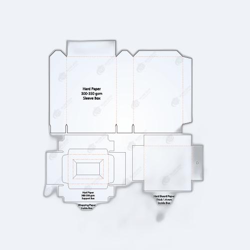Custom Sleeve and Tray Rigid Box Template