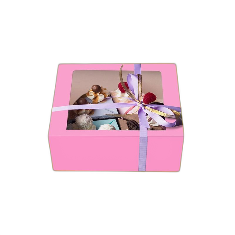 Pink Bakery Boxes with Window